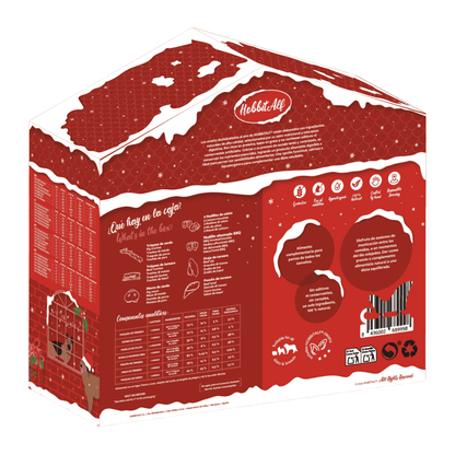 Hobbit Alf Caja Regalo Navidad Christmas Dog Paradise | Snacks Naturales para Perros HOBBIT.ALF Mascotas-Ávila