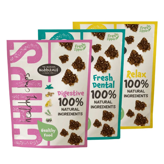 Hobbit Alf Healthy Chips 180 g Snack Natural y Saludable para Perros | Fresh Dental, Digestive, Relax HOBBIT.ALF Mascotas-Ávila