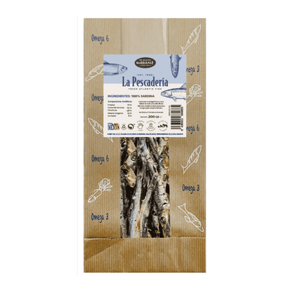 Sardina Hobbit La Pescadería 200 g Snack 100% Natural para Perros HOBBIT.ALF Mascotas-Ávila