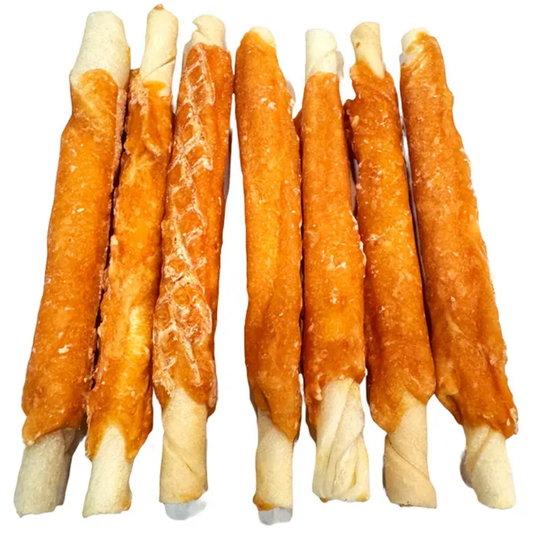 Hobbit Palitos Twist con Pollo Bolsa 100 g HOBBIT.ALF Mascotas-Ávila