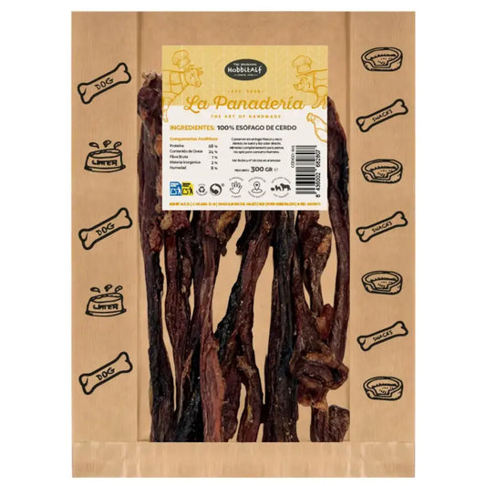 Esófago De Cerdo Hobbit Snack La Panaderia 300 g HOBBIT.ALF Mascotas-Ávila