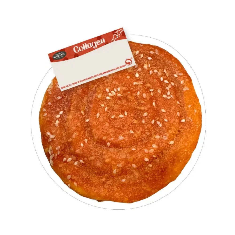 Hobbitalf Cinnamon Roll de Colágeno con Pollo y Sésamo 10 cm - Snack para Perros HOBBITALF Mascotas-Ávila