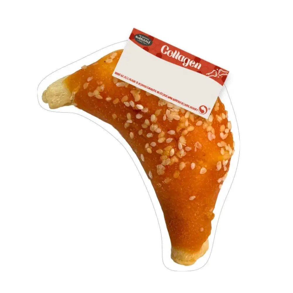Hobbitalf Croissant de Colágeno con Pollo y Sésamo 10 cm - Snack para Perros HOBBITALF Mascotas-Ávila