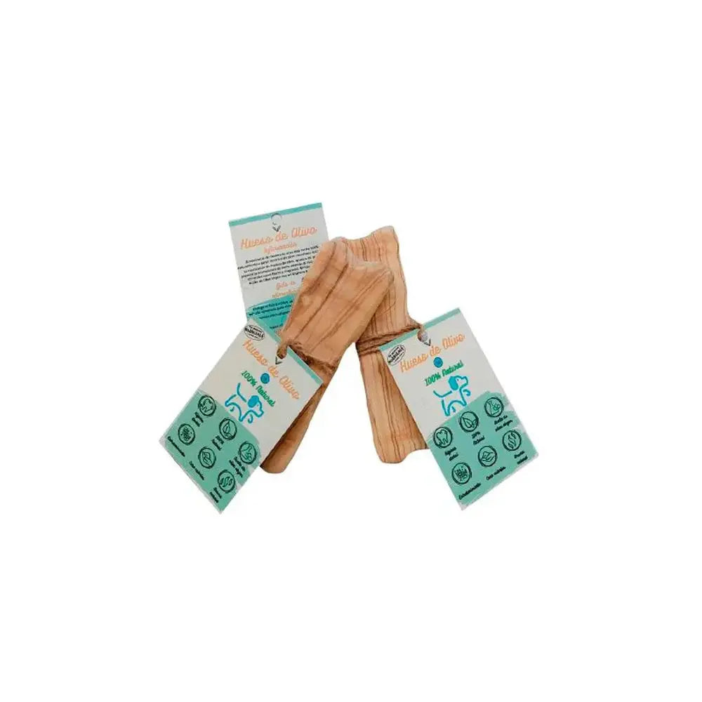 Hobbitalf Hueso de Madera de Olivo Snack Natural para Morder para Perros HOBBITALF Mascotas-Ávila