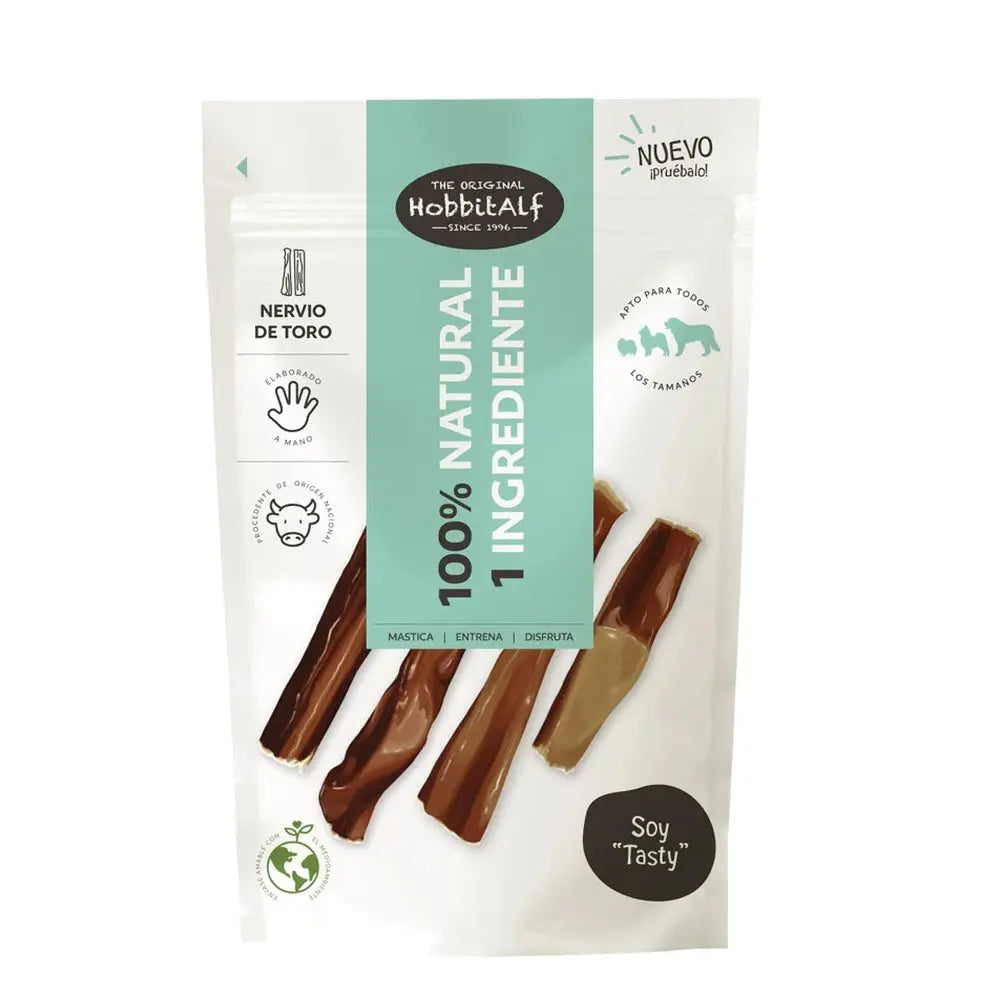 Hobbitalf Nervio de Toro 100 g Snack 100% Natural para Perros HOBBITALF Mascotas-Ávila