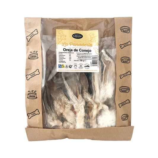 Hobbitalf Oreja de Conejo con Pelo Snack Natural para Perros HOBBIT.ALF Mascotas-Ávila