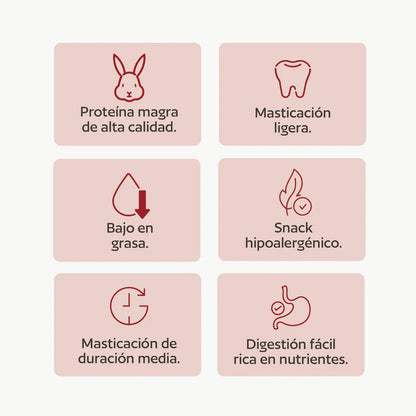 Hobbitalf Orejas de Liebre 3 uds Snack Natural para Perros HOBBITALF Mascotas-Ávila