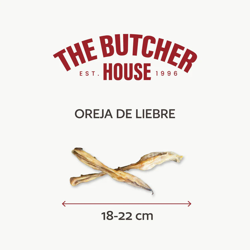 Hobbitalf Orejas de Liebre 3 uds Snack Natural para Perros HOBBITALF Mascotas-Ávila