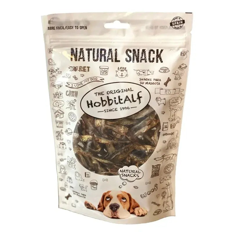 Hobbitalf Snacks de Sardinas y Pescadito 100 g para Perros HOBBITALF Mascotas-Ávila