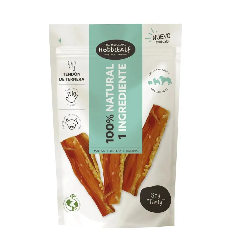 Hobbitalf Tendón de Ternera 100 g Snack Natural para Perros HOBBITALF Mascotas-Ávila