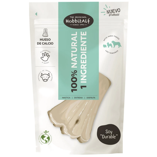 Hueso Corto de Calcio para Perros 100 g Hobbit Alf HOBBIT.ALF Mascotas-Ávila