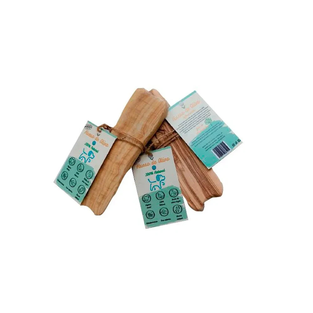 Hueso de Madera de Olivo Snack Natural para Morder para Perros Hobbitalf HOBBITALF Mascotas-Ávila