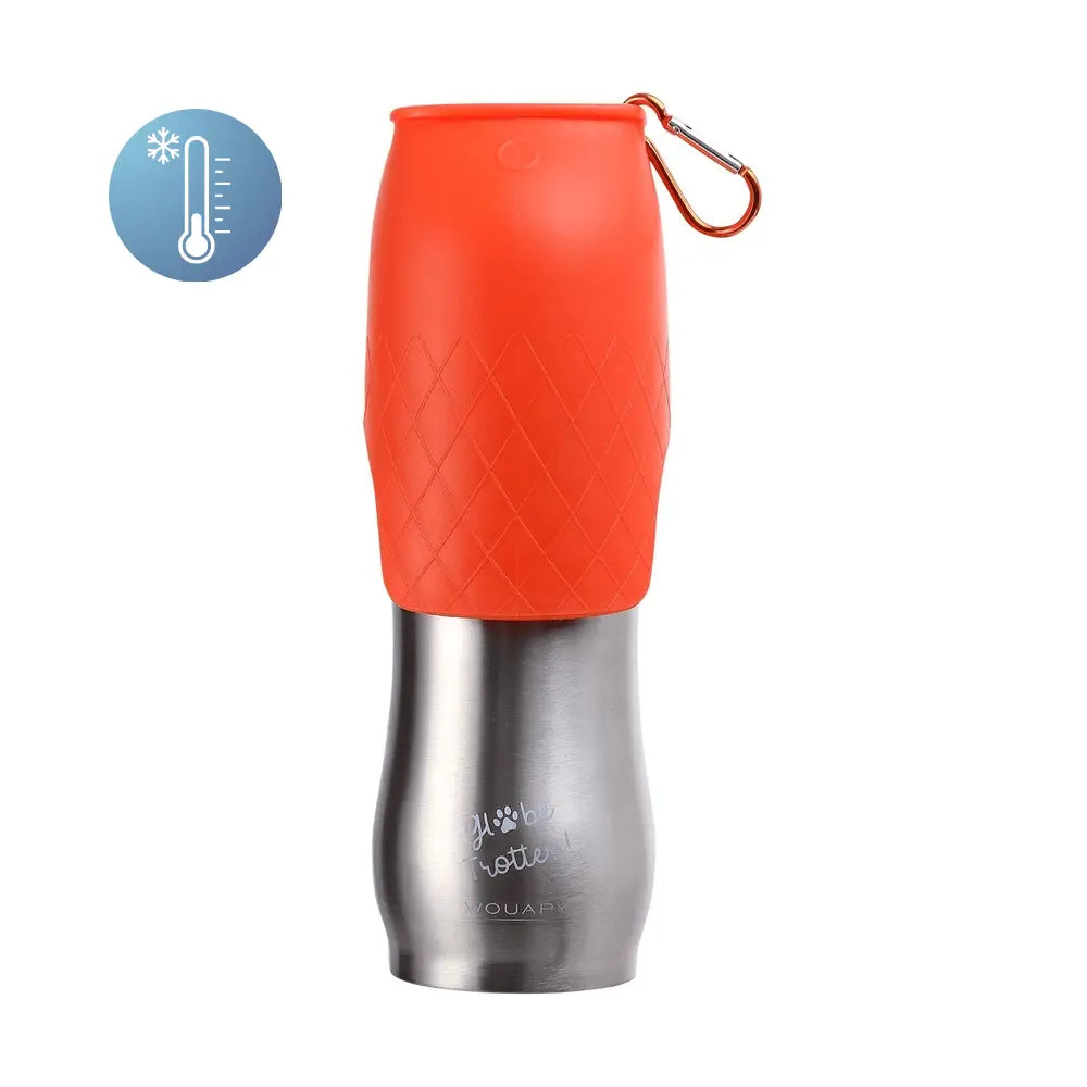 Botella Termo de Acero Inoxidable con Cuenco Bebedero Agua Fría para Perros Wouapy WOUAPY