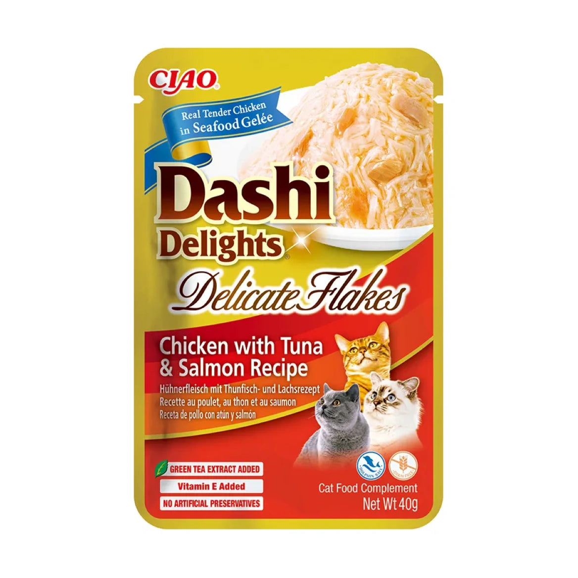Inaba Dashi Delights Sobre Comida Húmeda para Gatos 40g INABA Mascotas-Ávila