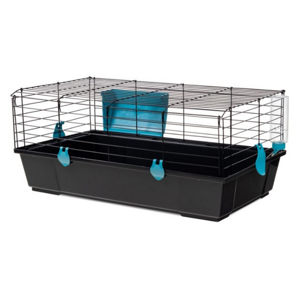 Jaula Conejos 520 Negra (80X46X35 Cm) Plegable VOLTREGA Mascotas-Ávila