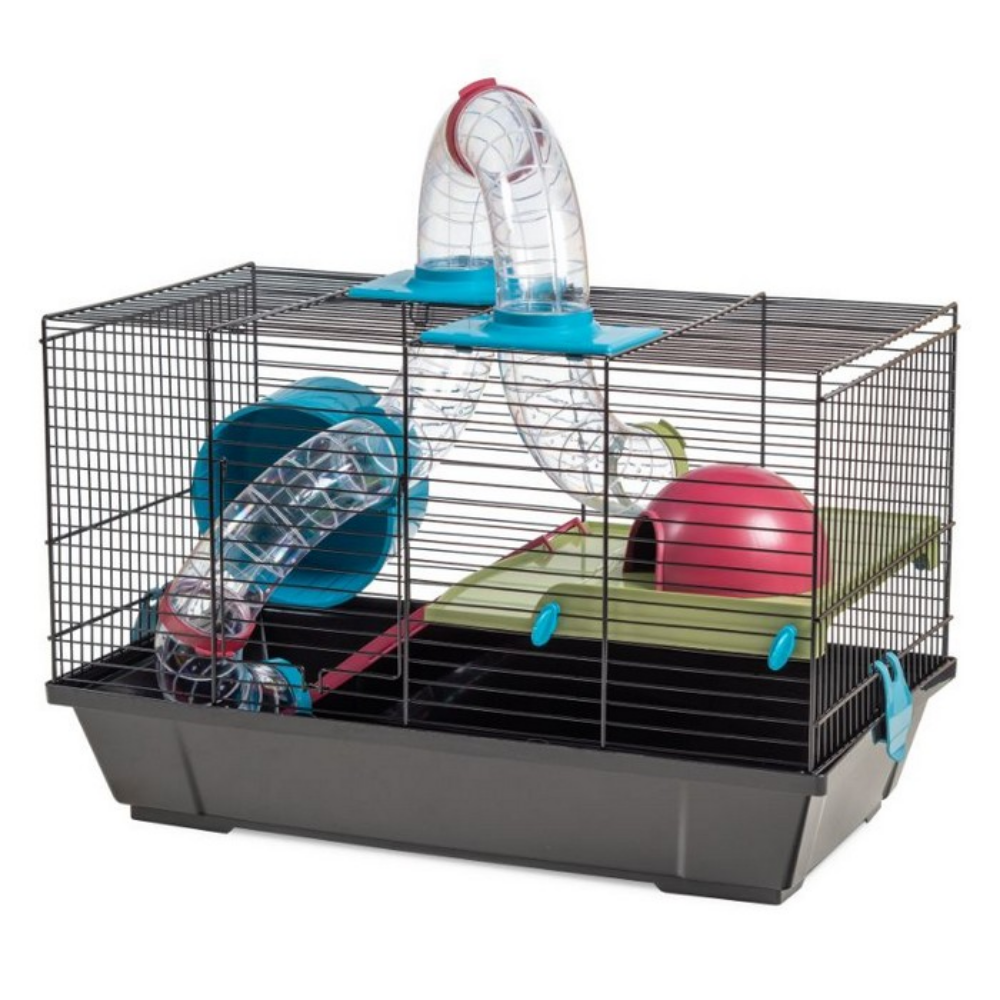 Jaula Hamster 938 Negra (50X28X32 Cm) VOLTREGA Mascotas-Ávila