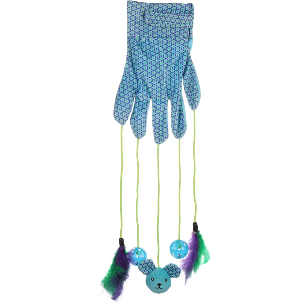 Juguete Gato Guante Azul Marion 55X21X3,8 cm FLAMINGO Mascotas-Ávila