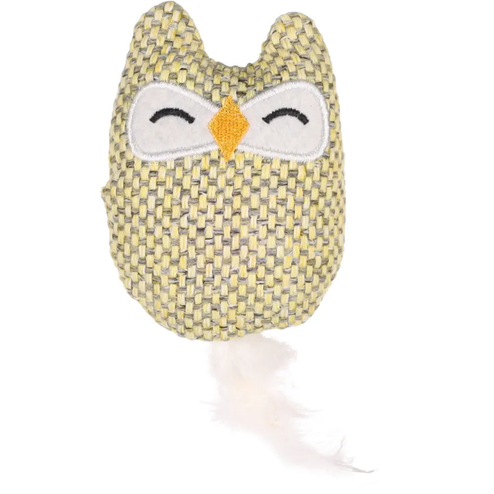 Juguete Gato Jagre Buho Amarillo 5,7X3,3X15,5 cm FLAMINGO Mascotas-Ávila
