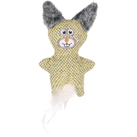 Juguete Gato Jagre Conejo Amarillo 9X3X19 cm FLAMINGO Mascotas-Ávila