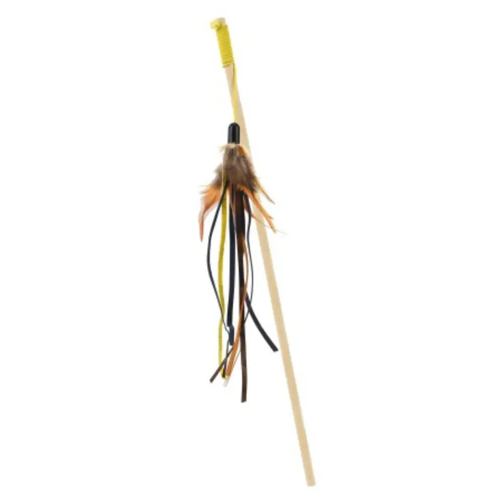 Juguete Gato Vara con Pluma 45 cm NAYECO Mascotas-Ávila