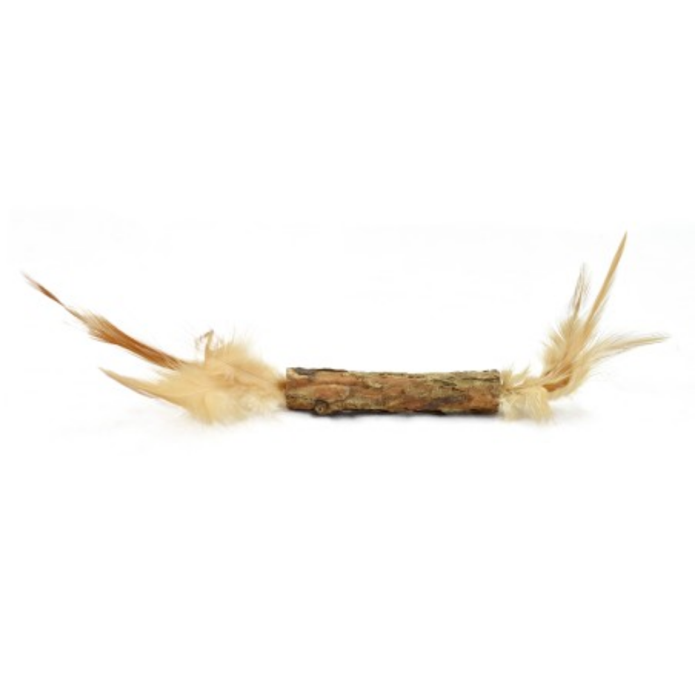 Juguete Gatos Nayeco Stick Silver Vine con Pluma 22 cm NAYECO Mascotas-Ávila