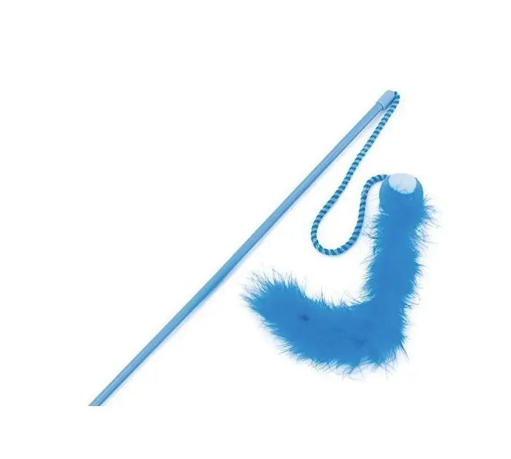Juguete Gato Varilla Con Pelota Y Pluma - Mejor Precio - Mascotas Ávila