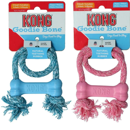 KONG Puppy Goodie Bone con Cuerda KONG Mascotas-Ávila