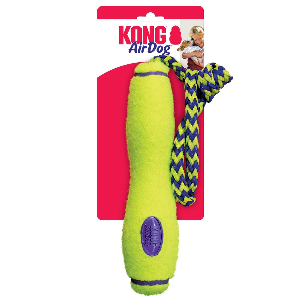 Kong Air Stick Squeaker M Con Cuerda Juguete para Perros KONG Mascotas-Ávila