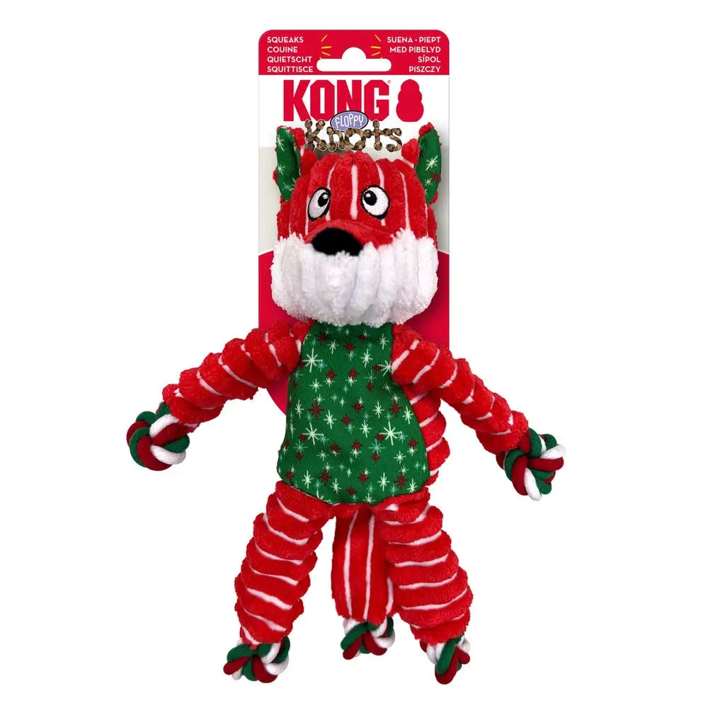 Kong Floppy Knots Fox S/M Juguete para Perros KONG Mascotas-Ávila