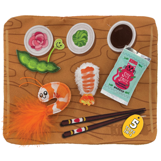 Kong Pull-A-Partz Sushi KONG Mascotas-Ávila