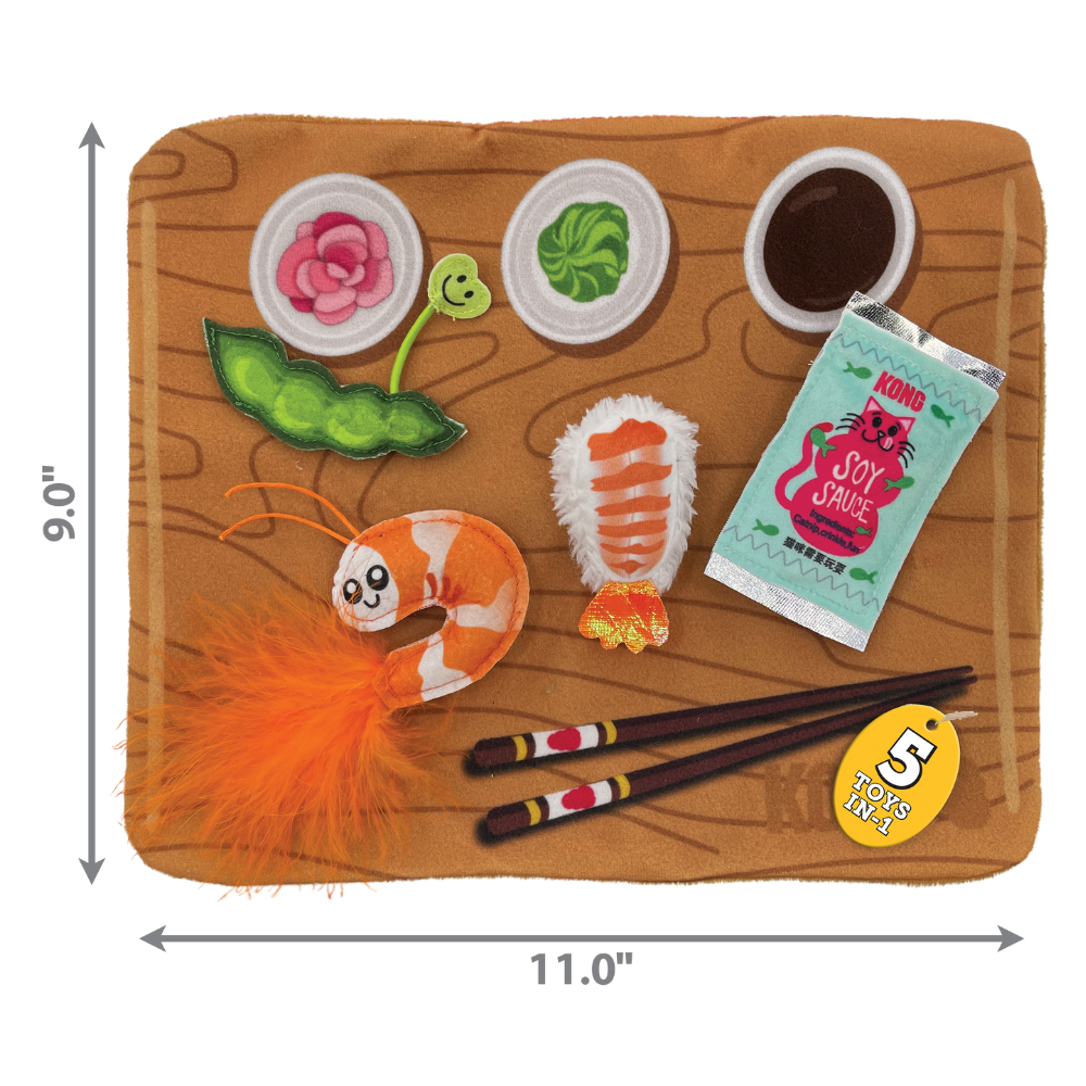 Kong Pull-A-Partz Sushi KONG Mascotas-Ávila