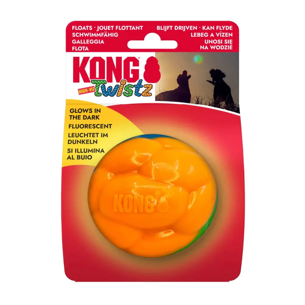Kong Twistz High-Viz Juguete Reflectante para Perros KONG Mascotas-Ávila