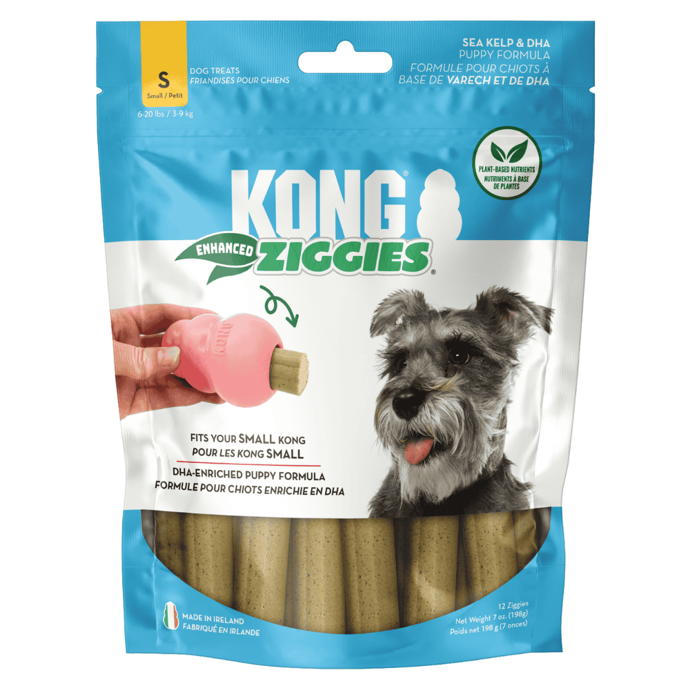 Puppy S 198 g Kong Ziggies Enhanced Snack para Perros Adultos y Cachorros KONG Mascotas-Ávila
