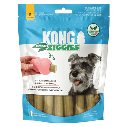 Puppy S 198 g Kong Ziggies Enhanced Snack para Perros Adultos y Cachorros KONG Mascotas-Ávila