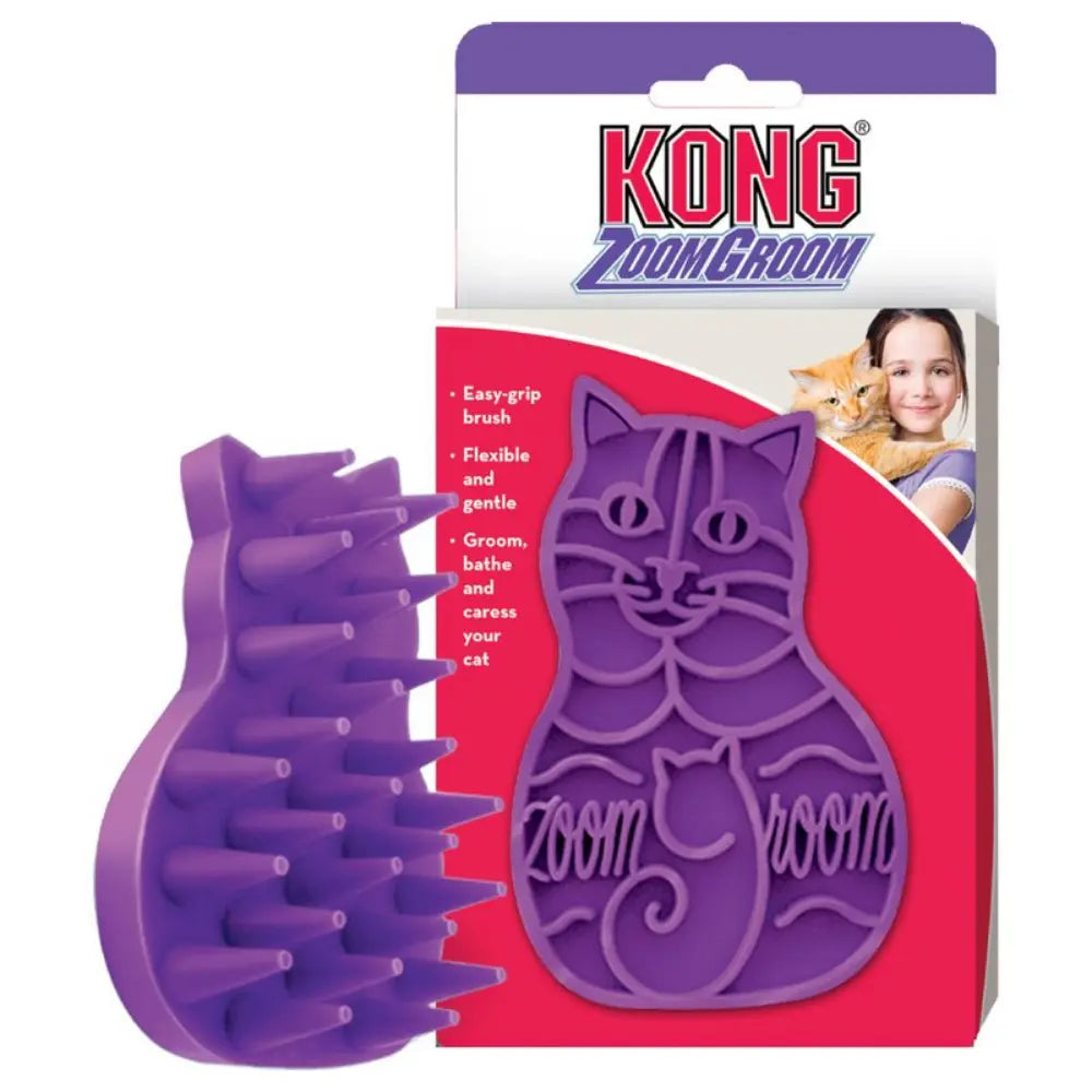 Kong Zoom Groom Cepillo Gatos KONG Mascotas-Ávila
