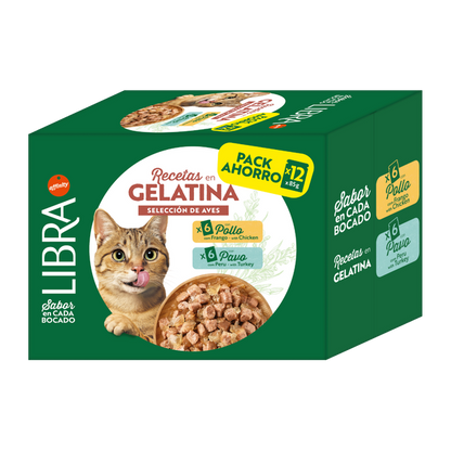 Libra Paté en Gelatina de Pollo y Pavo Comida Húmeda para Gatos LIBRA Mascotas-Ávila