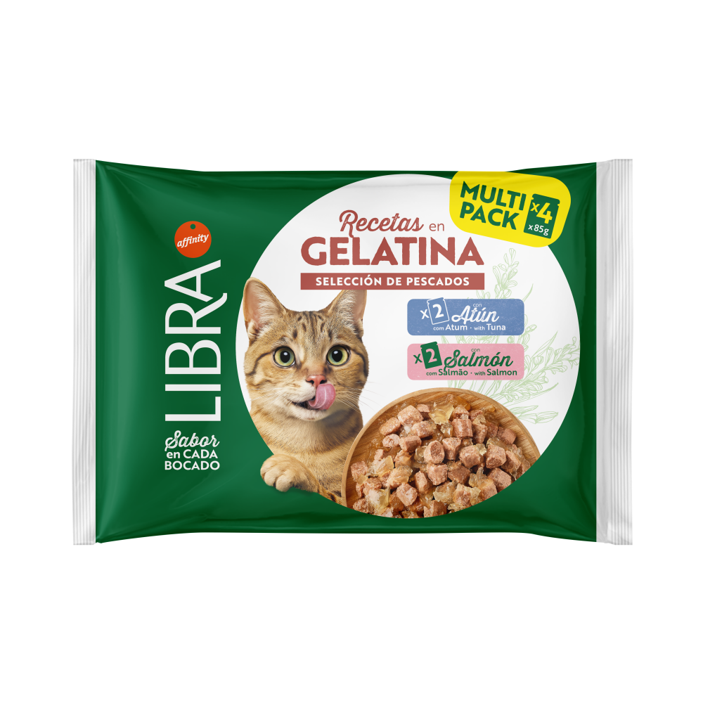 Libra Paté en Gelatina de Salmón y Atún Comida Húmeda para Gatos LIBRA Mascotas-Ávila