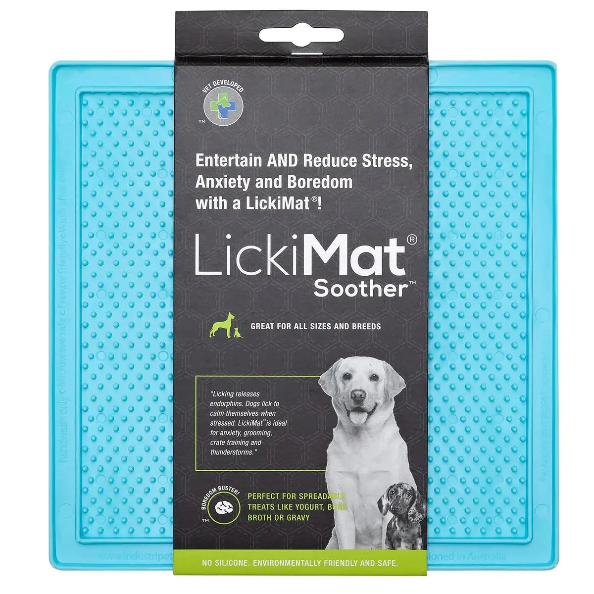 Lickimat Perro Classic Soother Turquesa 20X20X0,7 cm LICKIMAT Mascotas-Ávila