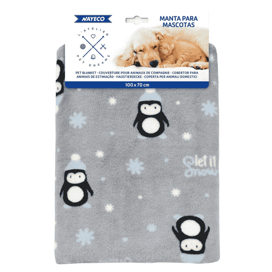 Manta Perro Penguin Nayeco 100x70 cm NAYECO Mascotas-Ávila