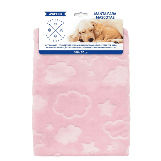 Manta Perro Sky Rosa Nayeco 100x70 cm NAYECO Mascotas-Ávila
