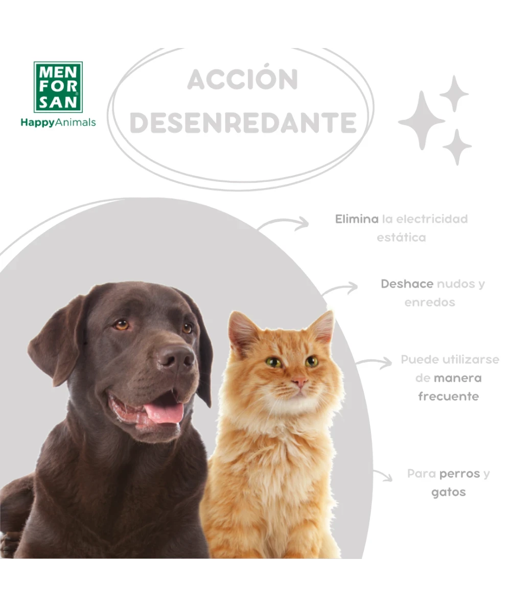 Menforsan Desenredante Acondicionador para Perros y Gatos MENFORSAN Mascotas-Ávila