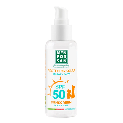 Menforsan Protector Solar Factor 50 para Perros y Gatos 60 ml MENFORSAN Mascotas-Ávila