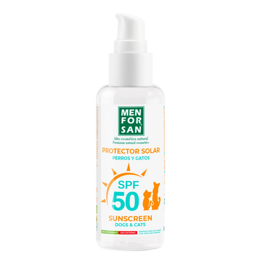 Menforsan Protector Solar Factor 50 para Perros y Gatos 60 ml MENFORSAN Mascotas-Ávila