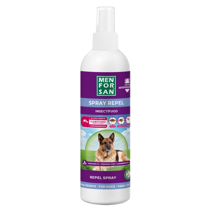 Menforsan Spray Antiinsectos Perro (Margosa, Geraniol y Lavandino) 250 ml MENFORSAN Mascotas-Ávila