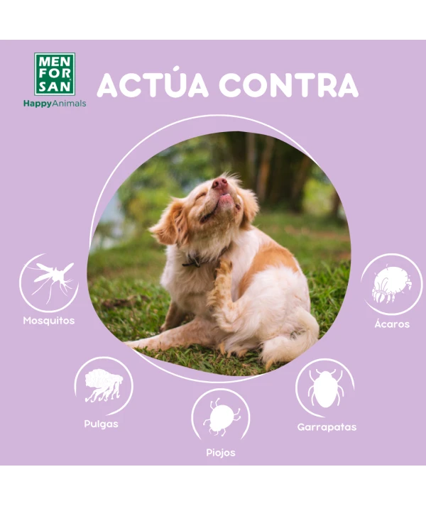Menforsan Spray Antiinsectos Perro (Margosa, Geraniol y Lavandino) 250 ml MENFORSAN Mascotas-Ávila