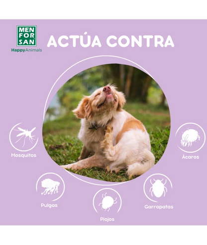 Menforsan Spray Antiinsectos Perro (Margosa, Geraniol y Lavandino) 250 ml MENFORSAN Mascotas-Ávila