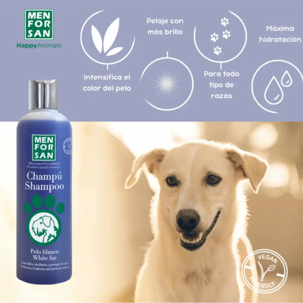 Menforsan Champú Pelo Blanco 1L Mascotas-Ávila