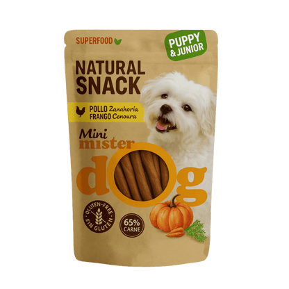 First Steak Pollo Zanahoria Puppy 70 g Mister Dog Snack Natural para Perros MISTER DOG Mascotas-Ávila