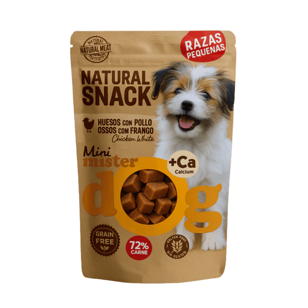 Mini Huesos con Pollo 35 g Mister Dog Snack Natural para Perros MISTER DOG Mascotas-Ávila