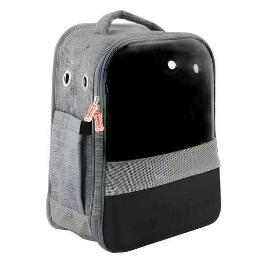 Mochila Para Mascotas con Ventana Gris 32X23X43 cm NAYECO Mascotas-Ávila
